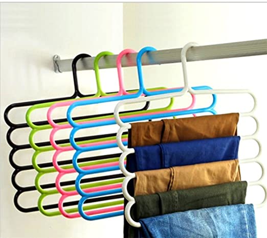 Plastic 5 Layer Clothes Hanger