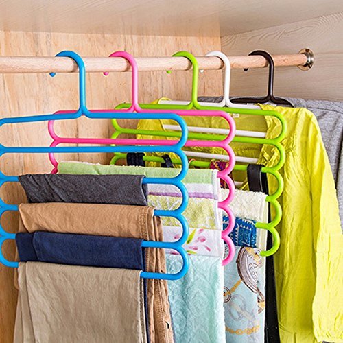 Plastic 5 Layer Clothes Hanger