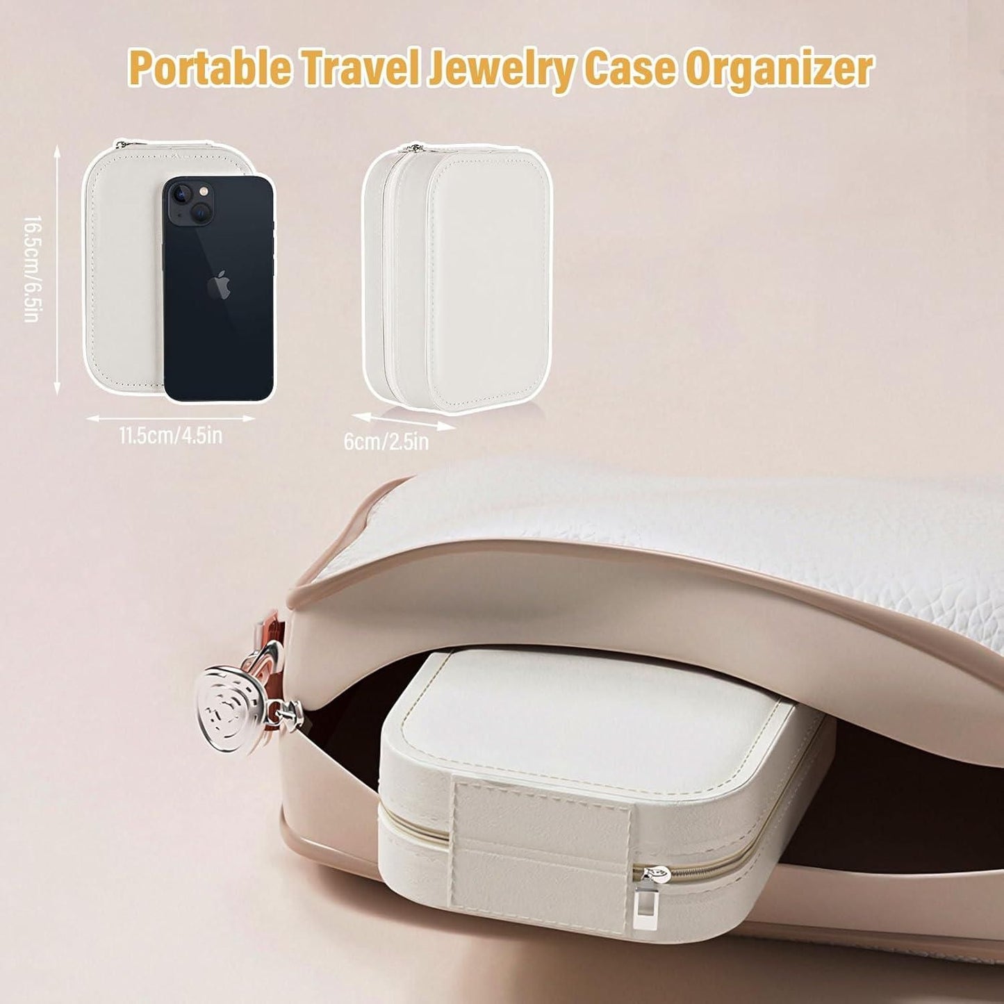 LED Makeup Mirror & Jewellery Organizer