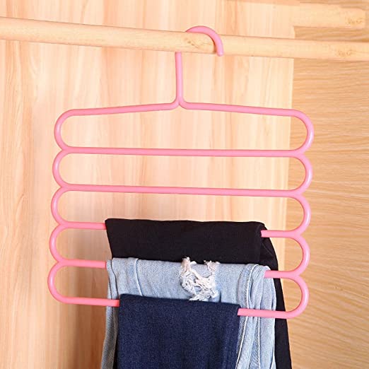 Plastic 5 Layer Clothes Hanger