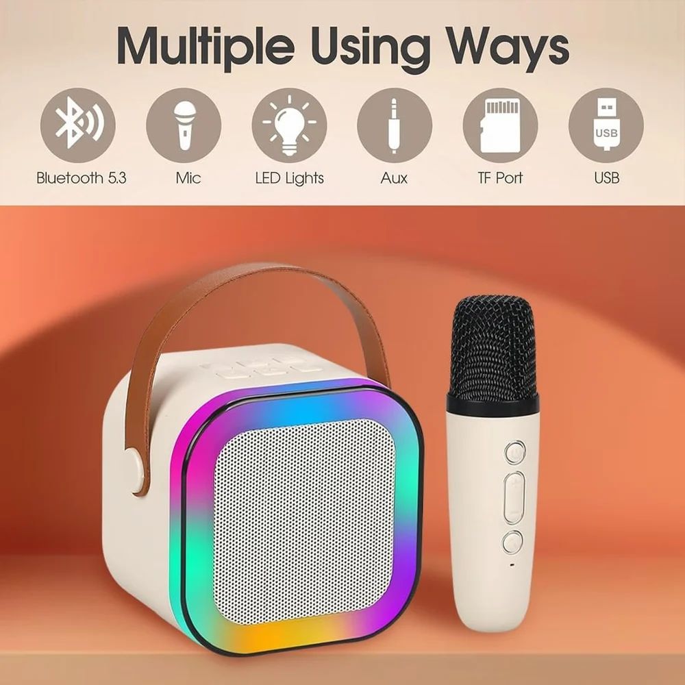 Rechargeable Karaoke Mic with Speaker