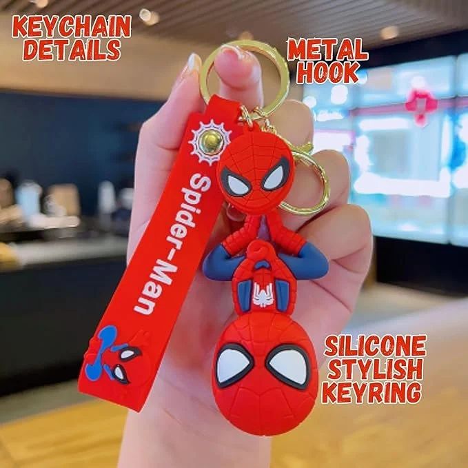 Spiderman Rubber Keyring